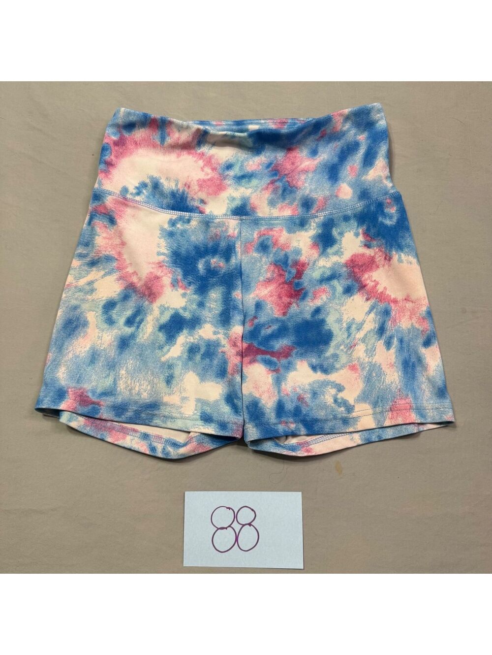 Shosho Tie-Dye Pattern Athletic Shorts Size Large
